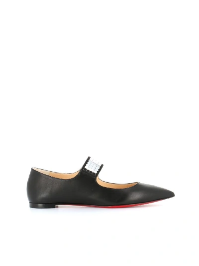 Shop Christian Louboutin Ballerina Xibabe Flat In Black