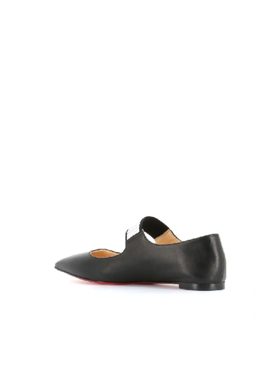 Shop Christian Louboutin Ballerina Xibabe Flat In Black