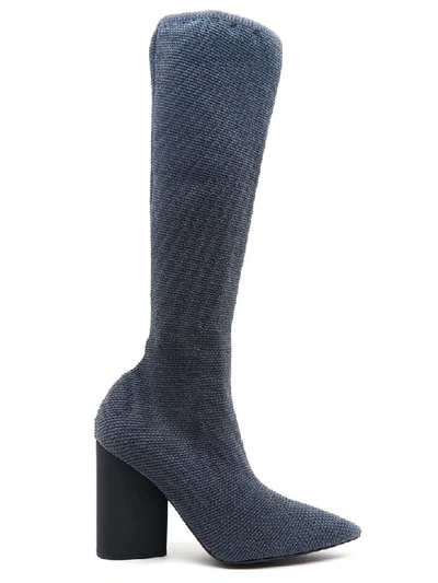 Shop Yeezy Boots In Grey