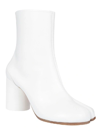 Shop Maison Margiela Tabi Ankle Boots In White