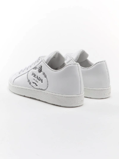 Shop Prada One Sneaker In Bianco+nero