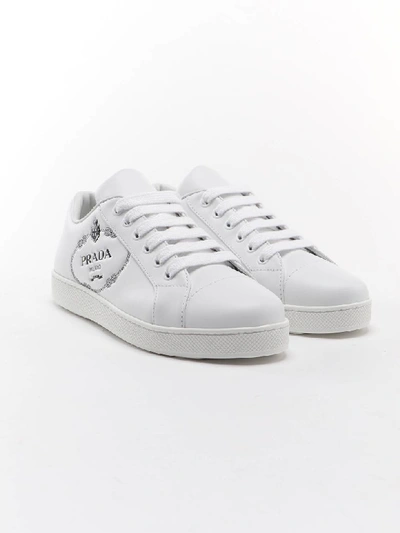 Shop Prada One Sneaker In Bianco+nero