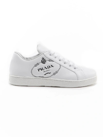 Shop Prada One Sneaker In Bianco+nero