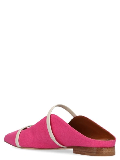 Shop Malone Souliers Maurine Luwolt Flat Shoes In Fuchsia