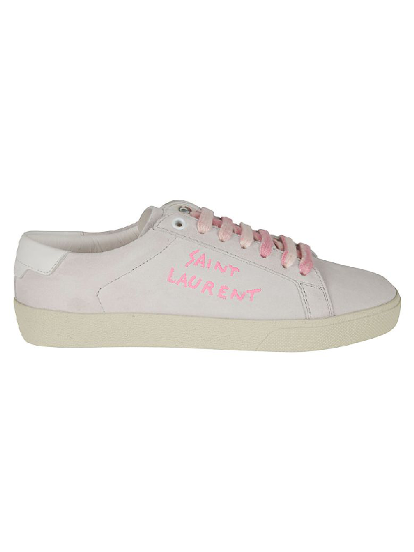 pink saint laurent sneakers