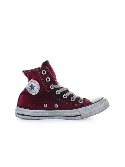 Shop Converse All Star High Canvas Maroon Chuck Taylor Sneaker Ltd Ed Women In Bordeaux (red)