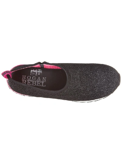 Shop Hogan Rebel Running - R261 Slip-on Shoes In Nero