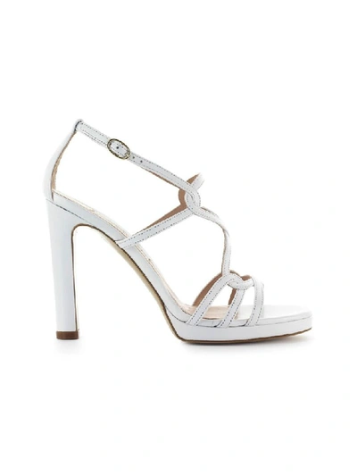 Shop Roberto Festa Clinique White Nappa Leather Sandal In Bianco