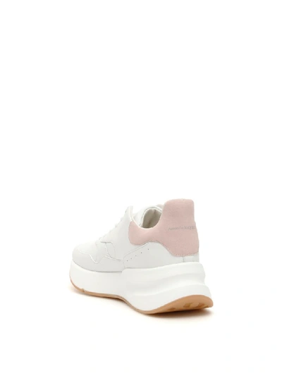 Shop Alexander Mcqueen Running Oversize Sneakers In Opt Whi Patchouli (white)