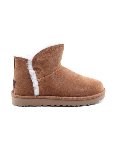 Shop Ugg Classic Fluff Mini In Chestnut