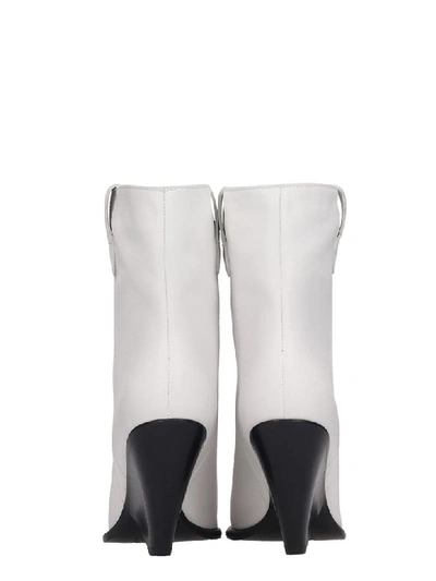 Shop The Seller Texan Ankle Boots In White Leather
