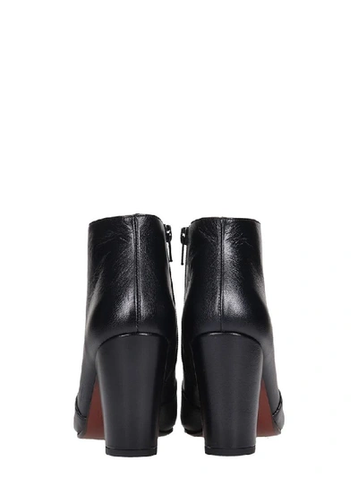 Shop Chie Mihara El-huba High Heels Ankle Boots In Black Leather