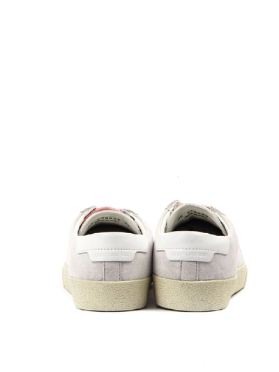 Shop Saint Laurent Sneakers Court Classic Sl/06 In Suede In Antique White