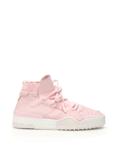 Shop Adidas Originals By Alexander Wang Aw Bball Sneakers In Clear Pink Core White (pink)