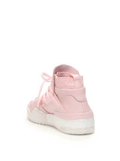Shop Adidas Originals By Alexander Wang Aw Bball Sneakers In Clear Pink Core White (pink)