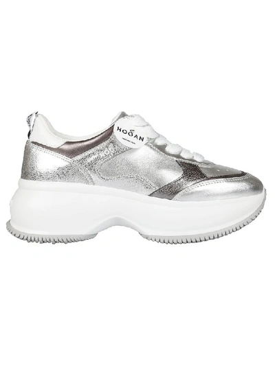 Shop Hogan Maxi I Active Sneakers In Silver