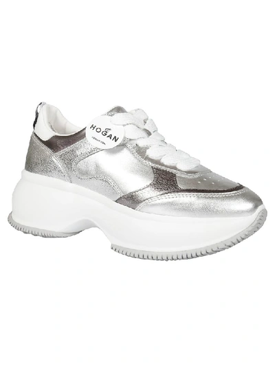 Shop Hogan Maxi I Active Sneakers In Silver