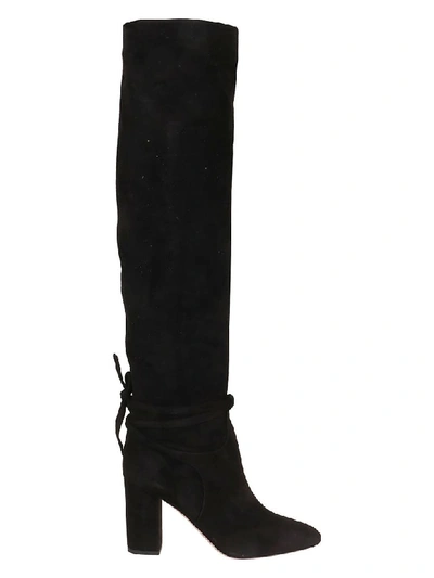 Shop Aquazzura Milano Boot 85 In Black