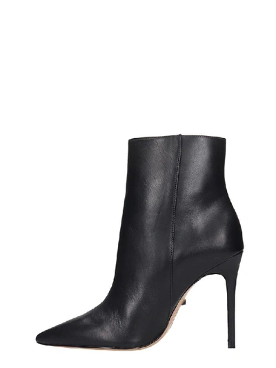 Shop Schutz High Heels Ankle Boots In Black Leather