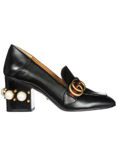 Shop Gucci Doppia G Pumps In Nero