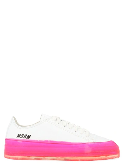 Shop Msgm Floating Shoes In White