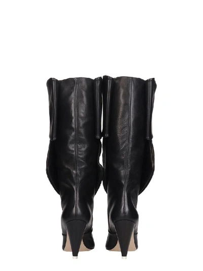 Shop Attico High Heels Boots In Black Leather