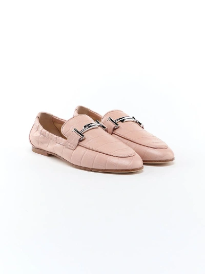 Shop Tod's Gommino Loafer In Rosa Kiss