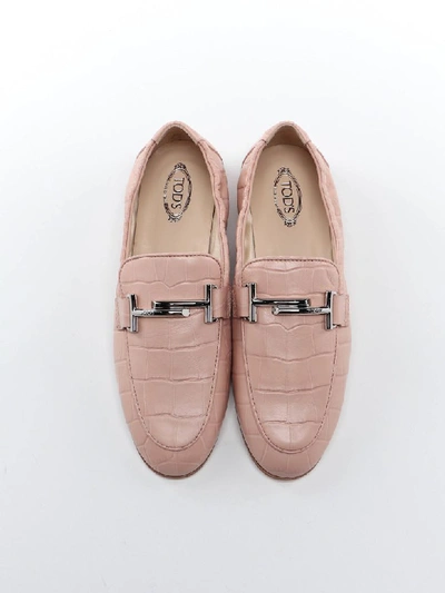 Shop Tod's Gommino Loafer In Rosa Kiss