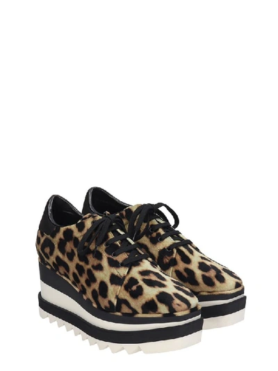 Shop Stella Mccartney Elyse Lace Up Shoes In Animalier Tech/synthetic