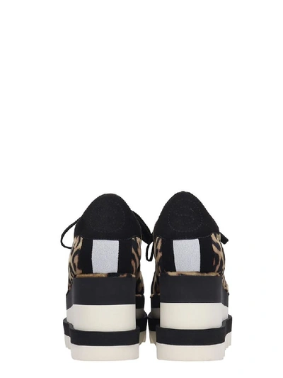 Shop Stella Mccartney Elyse Lace Up Shoes In Animalier Tech/synthetic