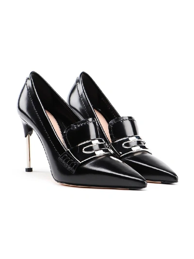 Shop Alexander Mcqueen Pump In Black/silver