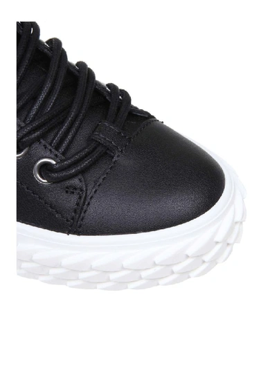 Shop Giuseppe Zanotti Sneakers Blabber In Black Leather