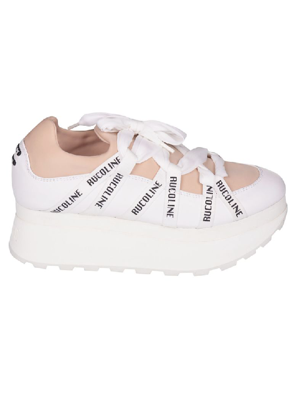 nude platform sneakers