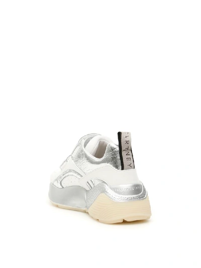 Shop Stella Mccartney Eclypse Sneakers In Wht Sil Wt Wt Ag Blk (white)