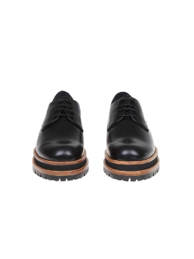 Shop Paloma Barceló Paloma Barcelo Dagny Lace-up In Black Leather