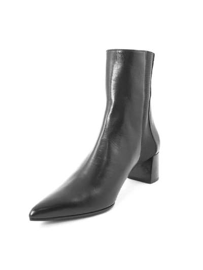 Shop Aldo Castagna Iris Ankle Boot In Black Leather In Nero
