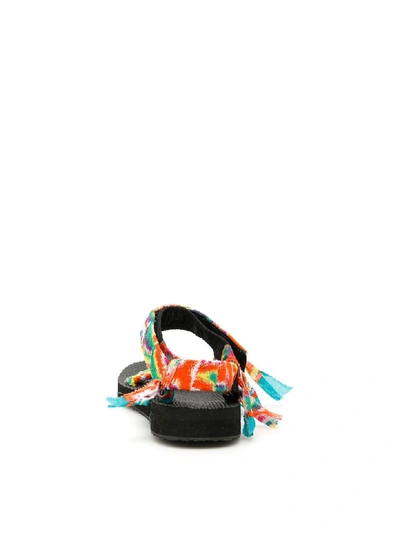 Shop Arizona Love Tie-dye Trekky Sandals In Tie And Dye (green)