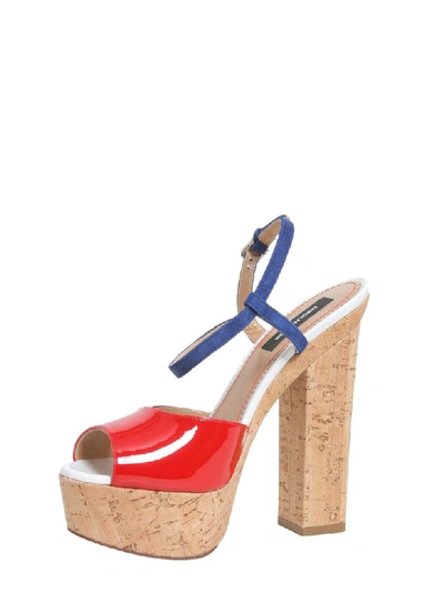 Shop Dsquared2 Basic Sandals In Multicolor