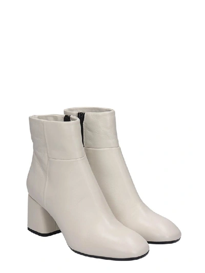 Shop Fabio Rusconi High Heels Ankle Boots In White Leather