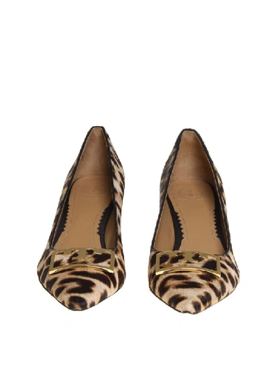 Shop Tory Burch Decollete Gigi In Cavallino In Leopard