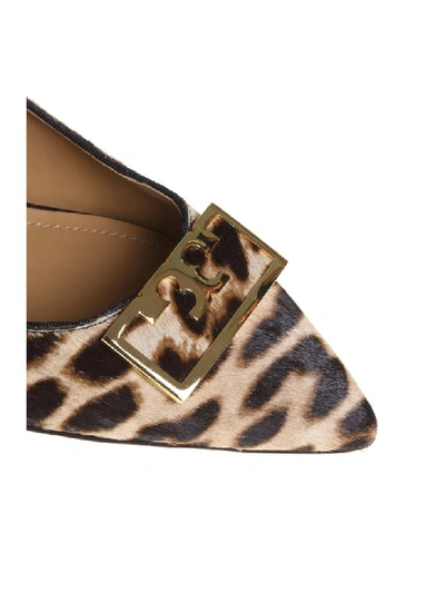 Shop Tory Burch Decollete Gigi In Cavallino In Leopard