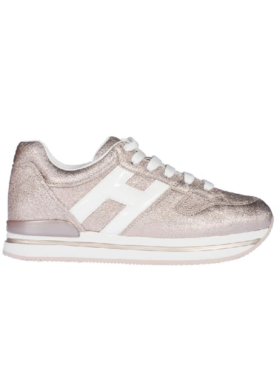 Shop Hogan H222 Sneakers In Silver/white