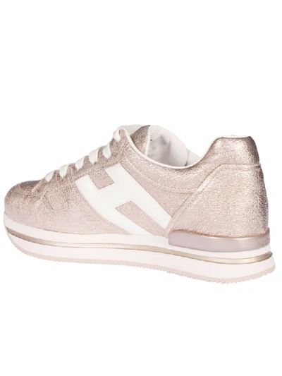 Shop Hogan H222 Sneakers In Silver/white