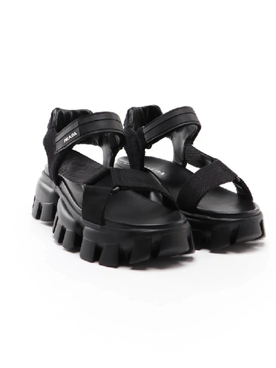 Shop Prada Cloudbust Thunder Sandals In Nero