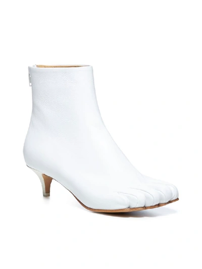 Shop Mm6 Maison Margiela Boots In Bright White