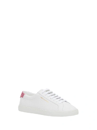 Shop Saint Laurent Andy Sneaker In Bianco