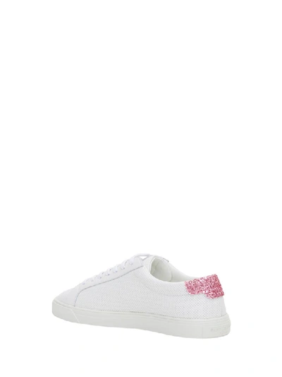 Shop Saint Laurent Andy Sneaker In Bianco