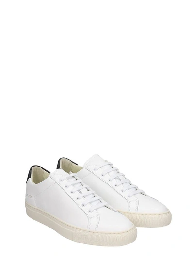 Shop Common Projects Retro Low Sneakers In White Leather