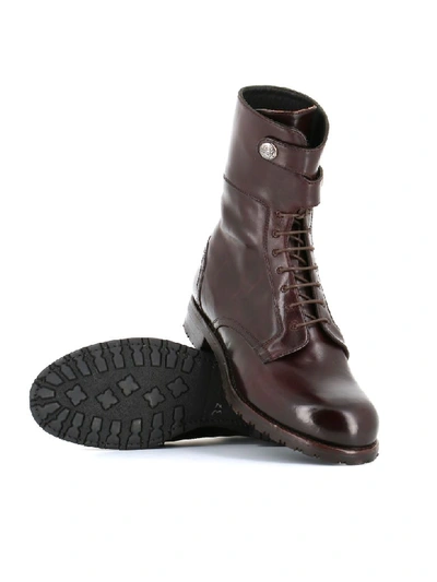 Shop Alberto Fasciani Lace Up Boot Windy 50007 In Dark Brown