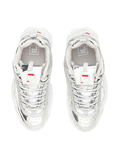 Shop Fila Disruptor Low Sneakers In Silver (silver)